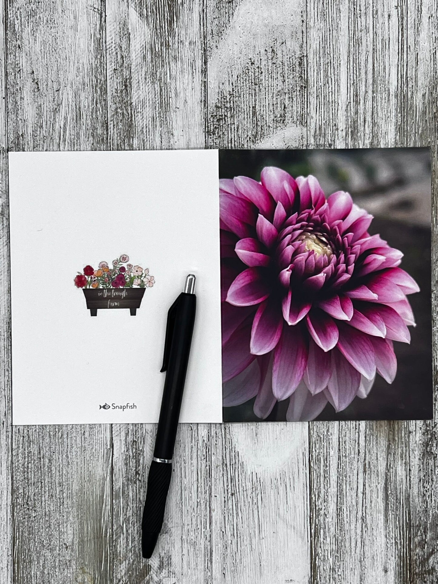 Folded Notecard - Dahlia image 1