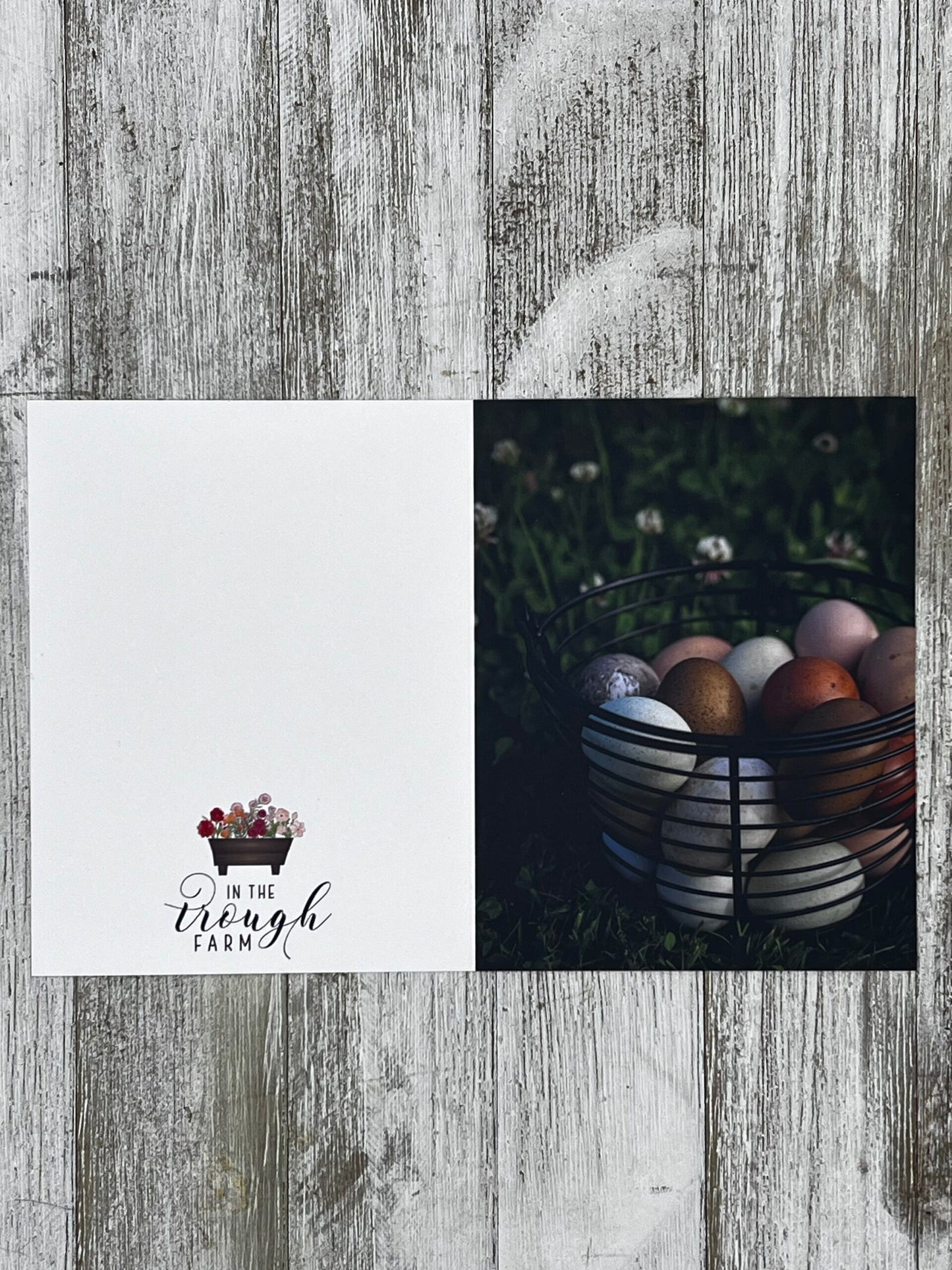 Folded Notecard - Egg Basket image 1