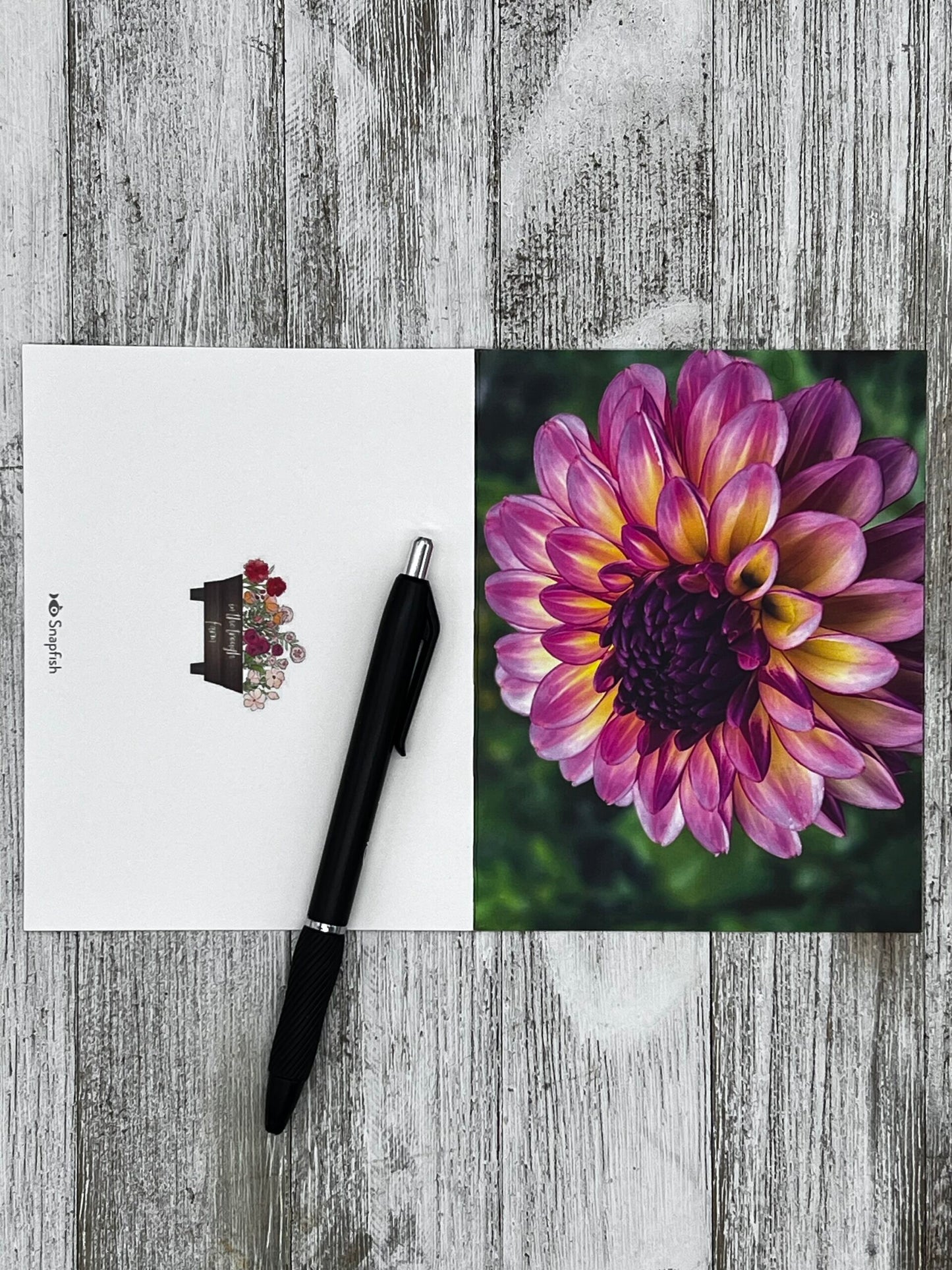 Folded Notecard - Dahlia image 1