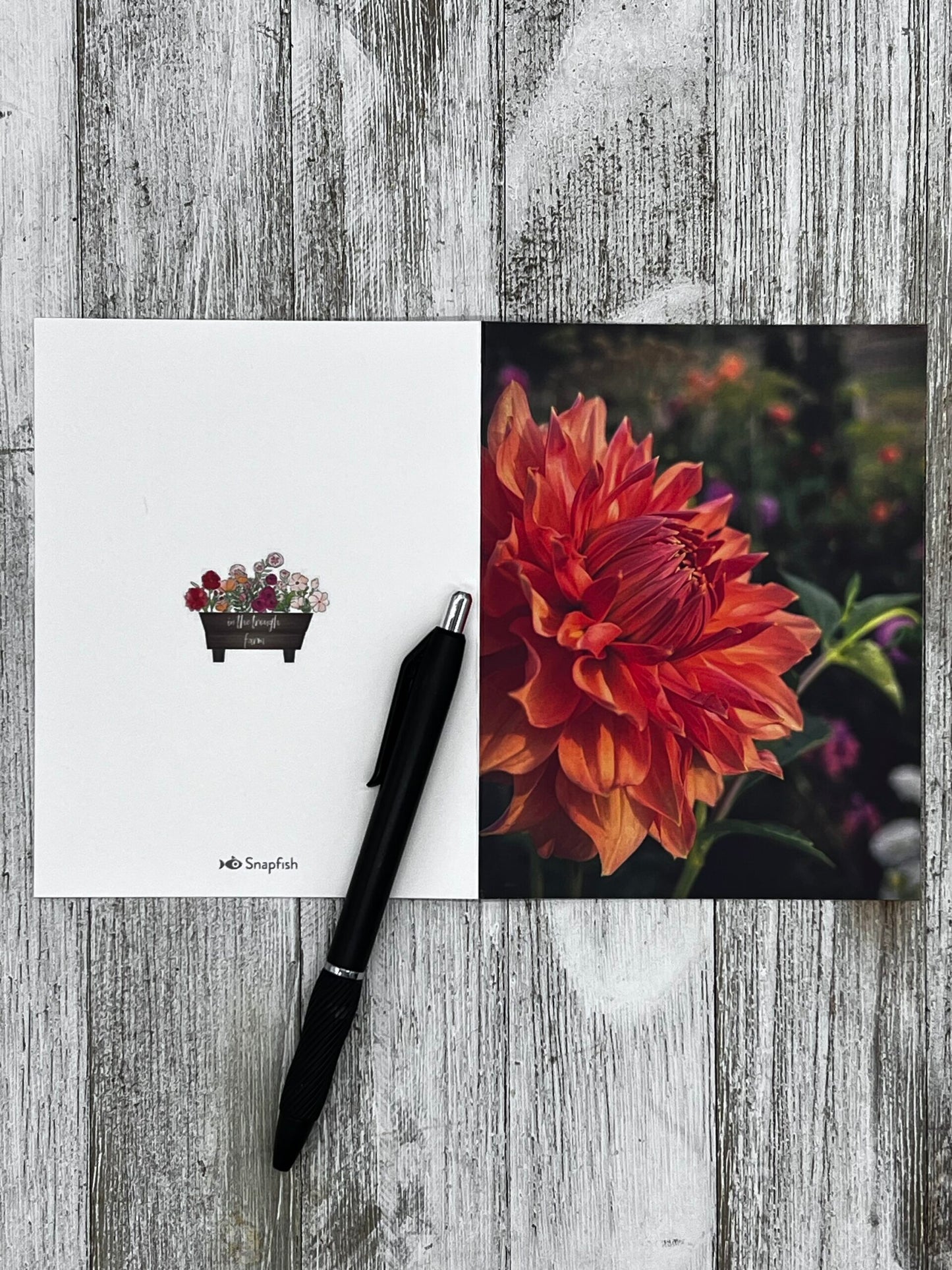 Folded Notecard - Dahlia image 1