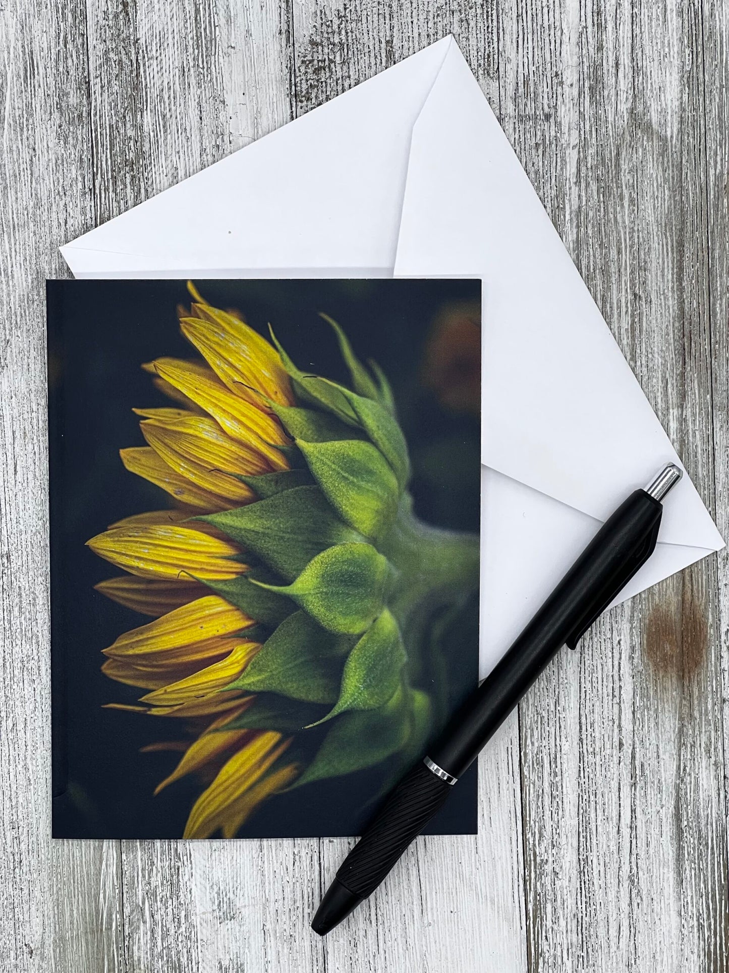 Folded Notecard - Sunflower from above image 0